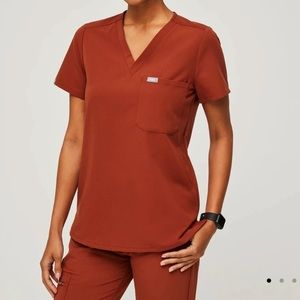 NEW FIGS scrub Catarina top XS Auburn